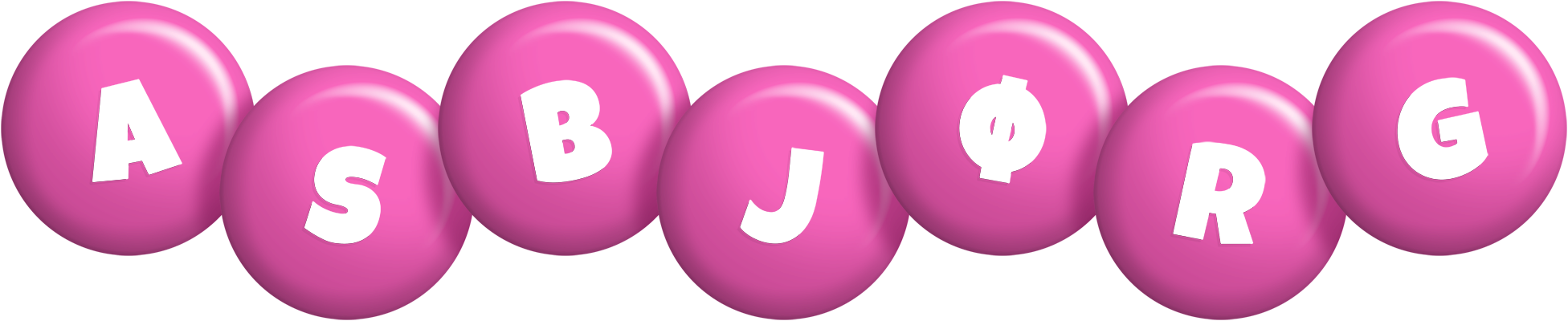Asbjørg candy-pink logo