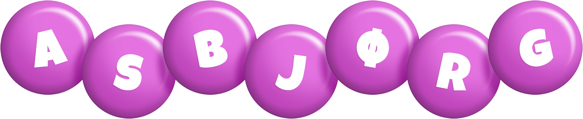 Asbjørg candy-purple logo
