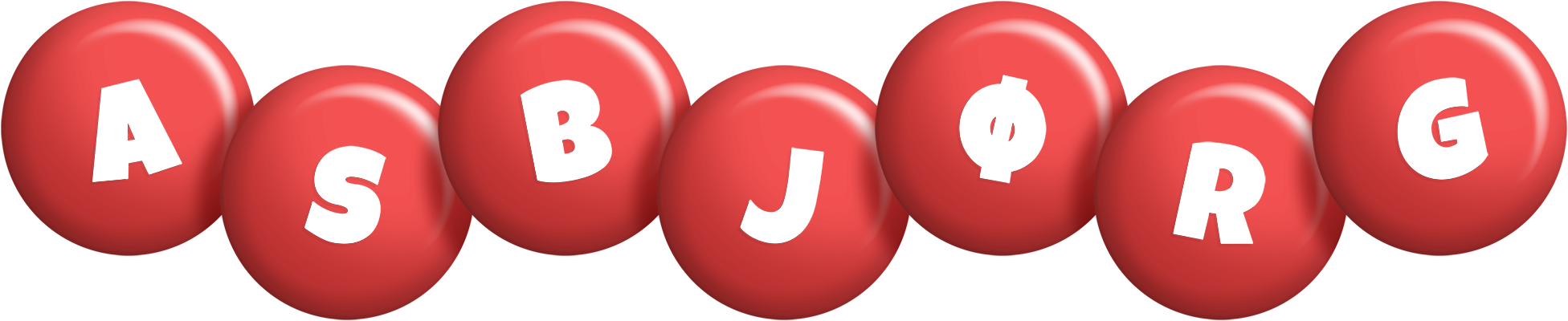 Asbjørg candy-red logo