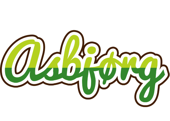 Asbjørg golfing logo