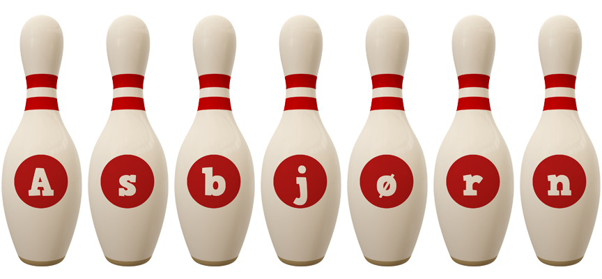 Asbjørn bowling-pin logo