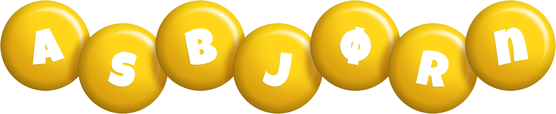 Asbjørn candy-yellow logo