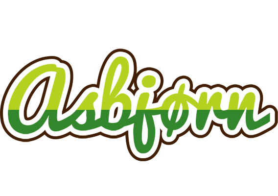 Asbjørn golfing logo
