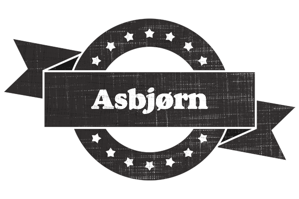 Asbjørn grunge logo