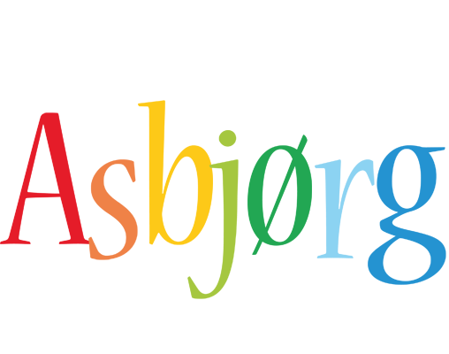 Asbjørg birthday logo