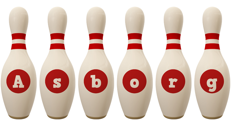 Asborg bowling-pin logo
