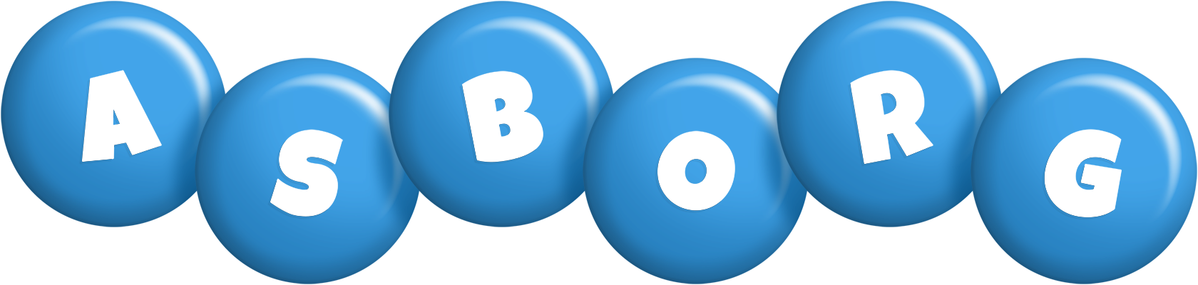 Asborg candy-blue logo