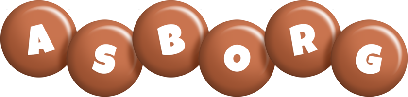 Asborg candy-brown logo