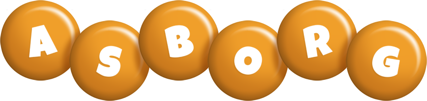 Asborg candy-orange logo