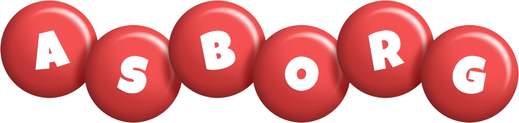 Asborg candy-red logo