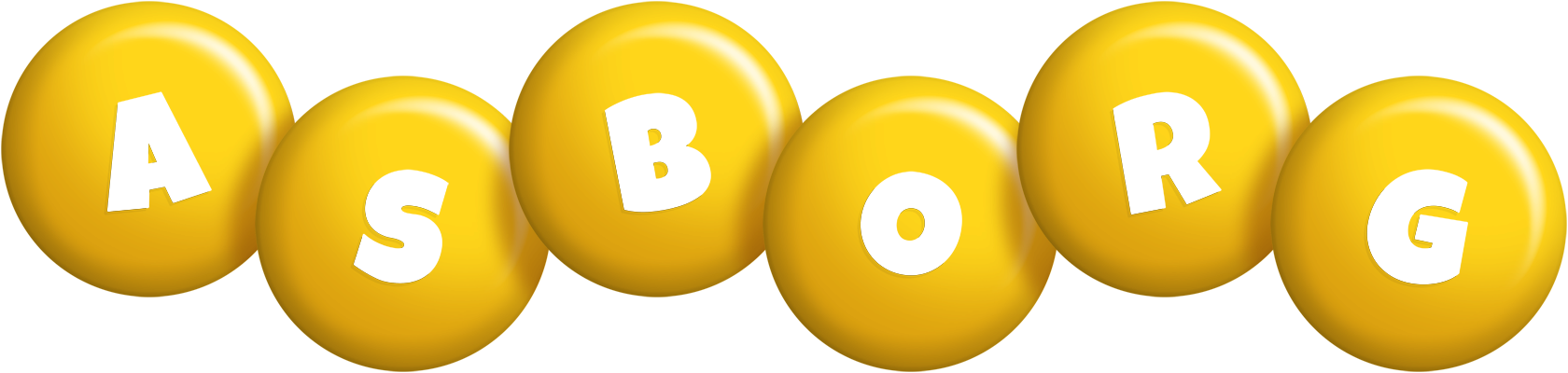 Asborg candy-yellow logo