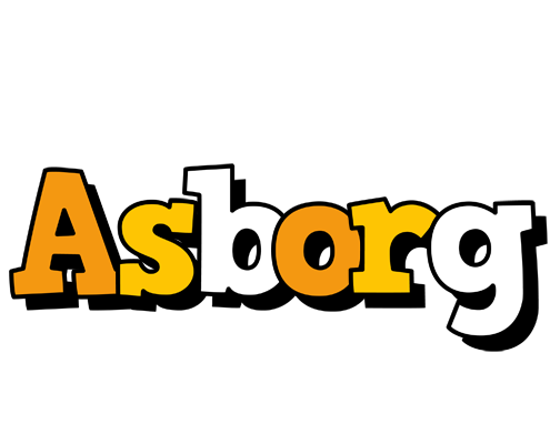 Asborg cartoon logo