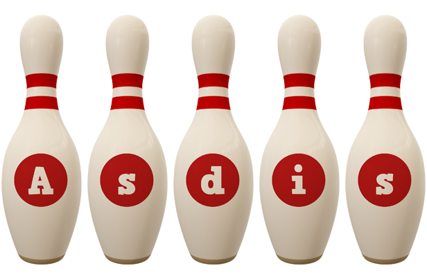 Asdis bowling-pin logo