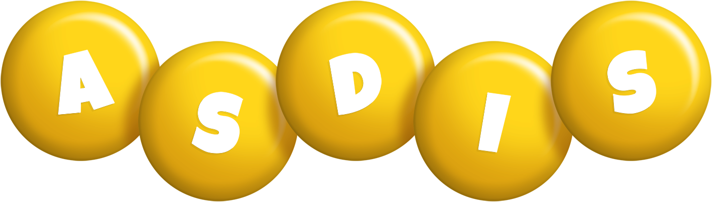 Asdis candy-yellow logo