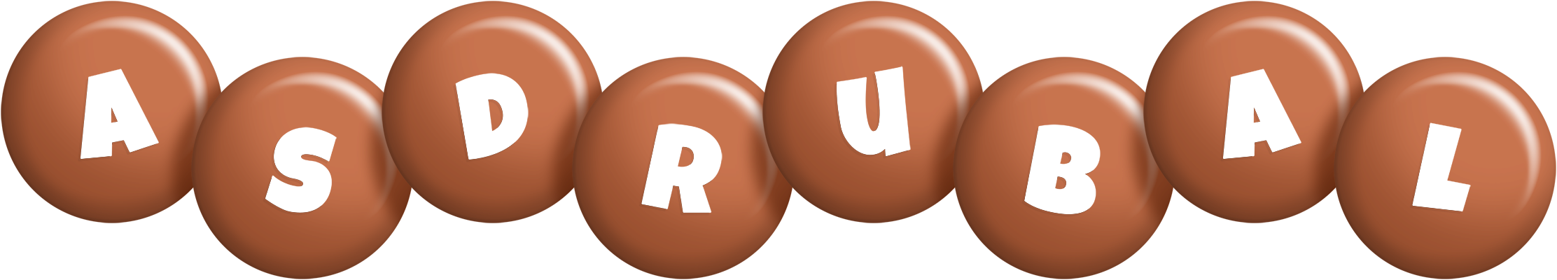 Asdrubal candy-brown logo