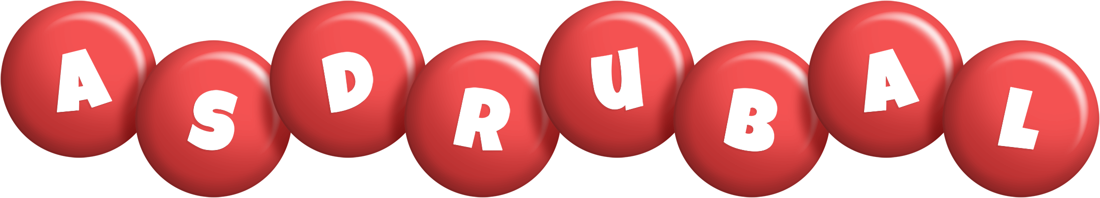 Asdrubal candy-red logo