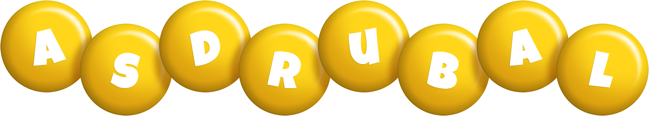 Asdrubal candy-yellow logo