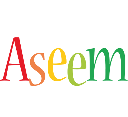 Aseem birthday logo
