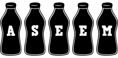 Aseem bottle logo