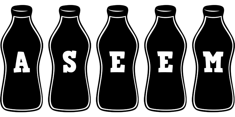Aseem bottle logo