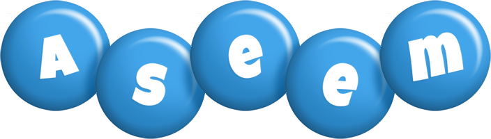 Aseem candy-blue logo