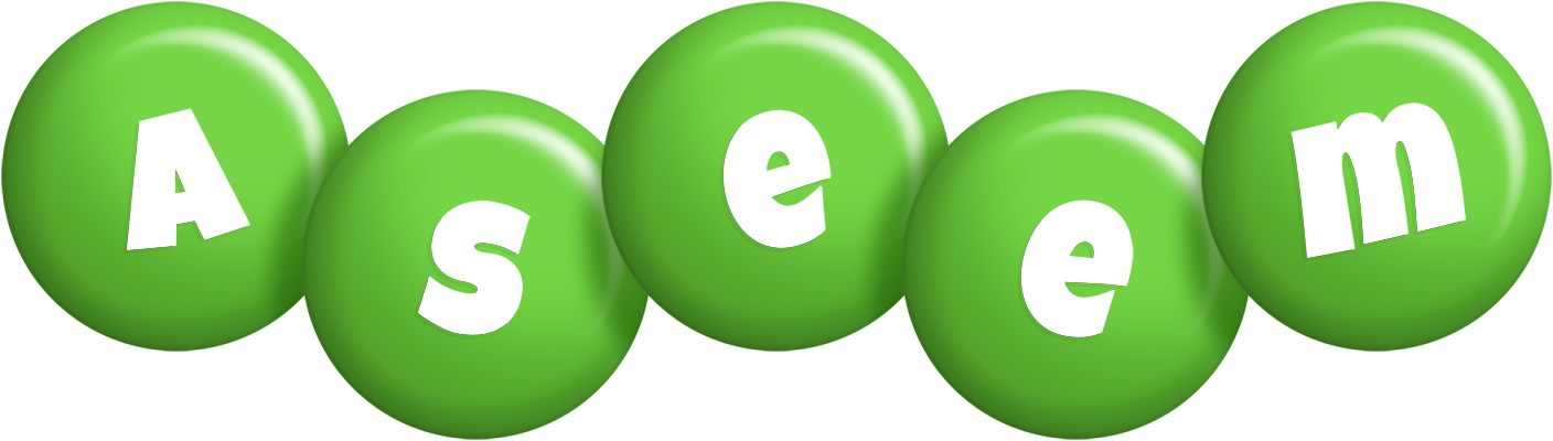 Aseem candy-green logo