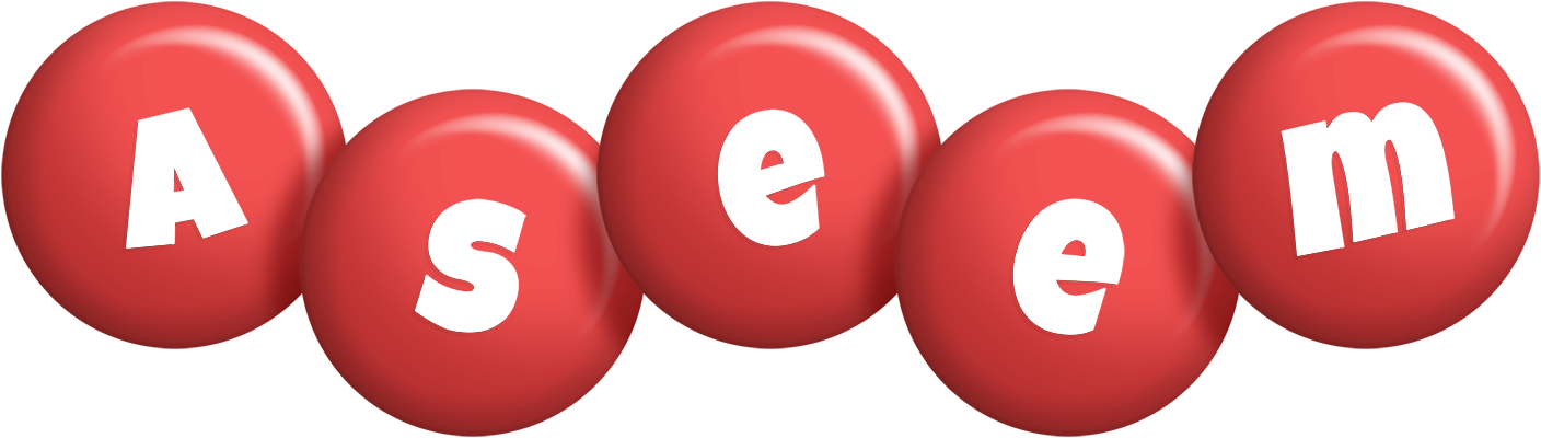 Aseem candy-red logo