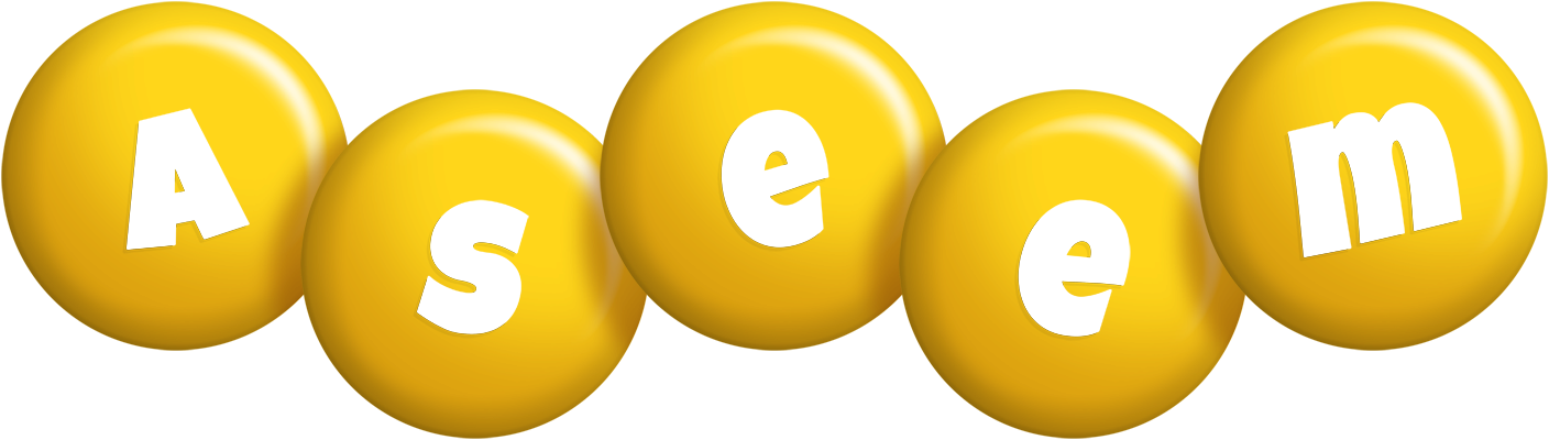 Aseem candy-yellow logo