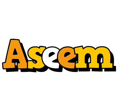 Aseem cartoon logo