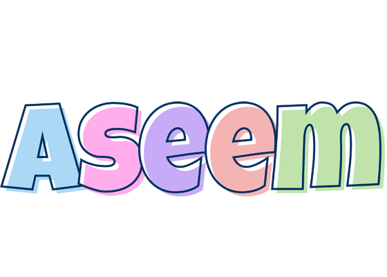 Aseem pastel logo