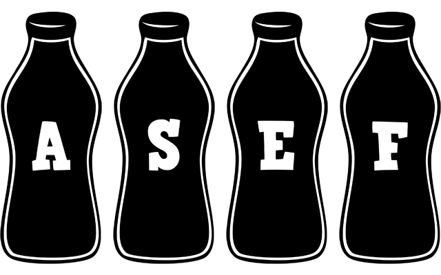Asef bottle logo