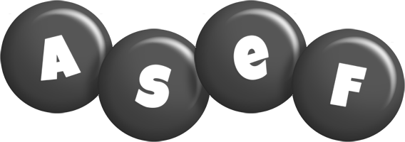 Asef candy-black logo