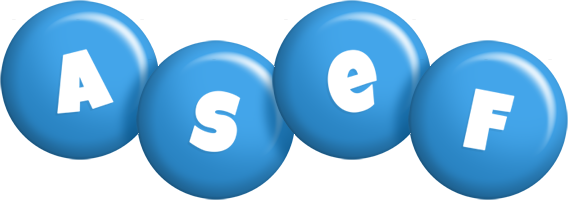 Asef candy-blue logo