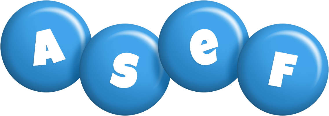 Asef candy-blue logo