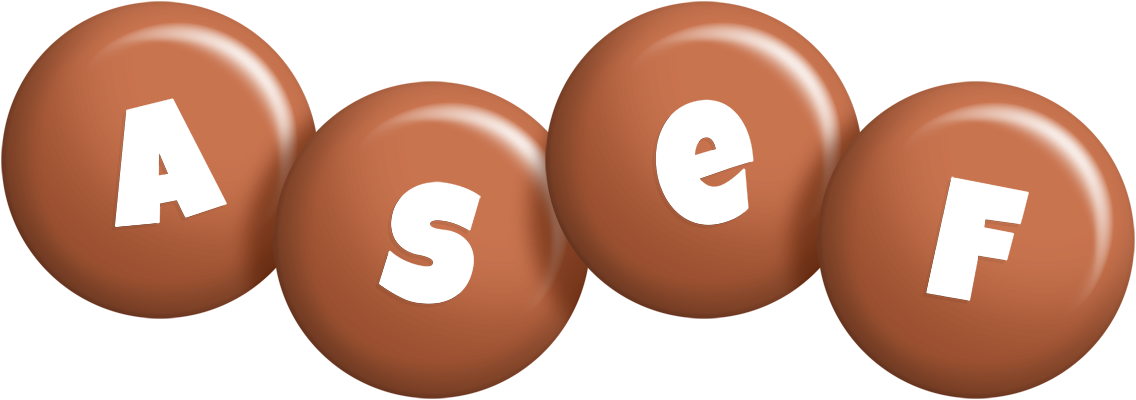 Asef candy-brown logo
