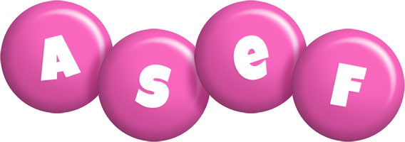 Asef candy-pink logo