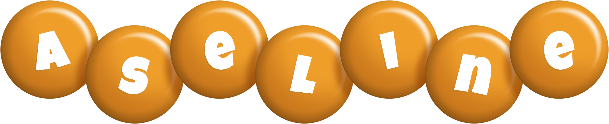 Aseline candy-orange logo