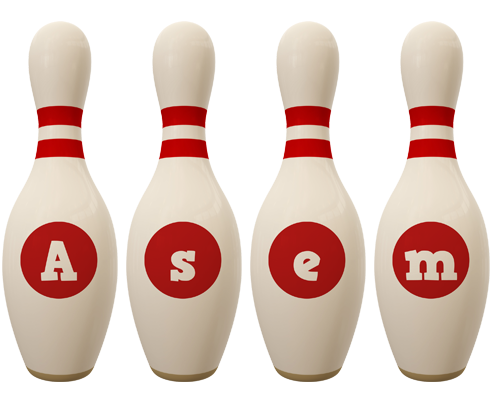 Asem bowling-pin logo