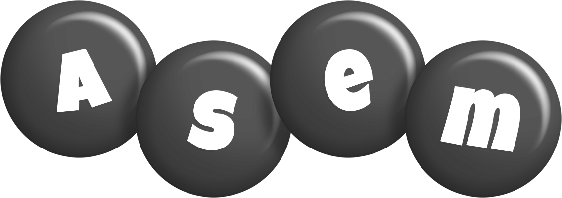 Asem candy-black logo