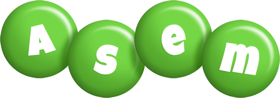 Asem candy-green logo