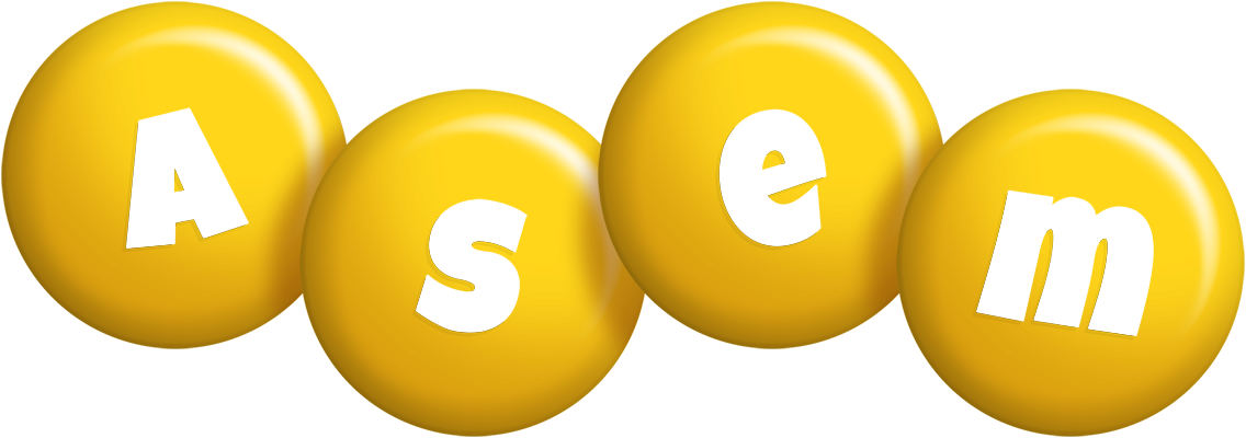 Asem candy-yellow logo