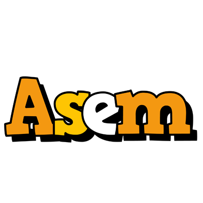 Asem cartoon logo