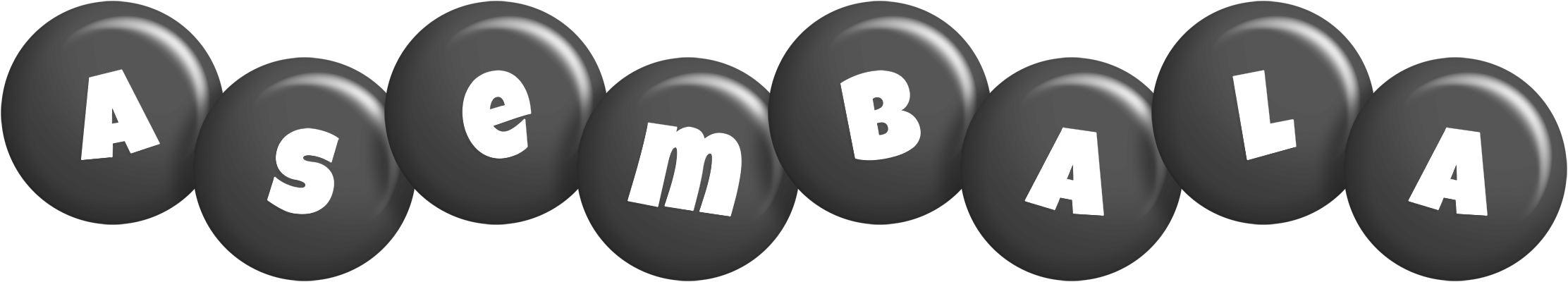 Asembala candy-black logo