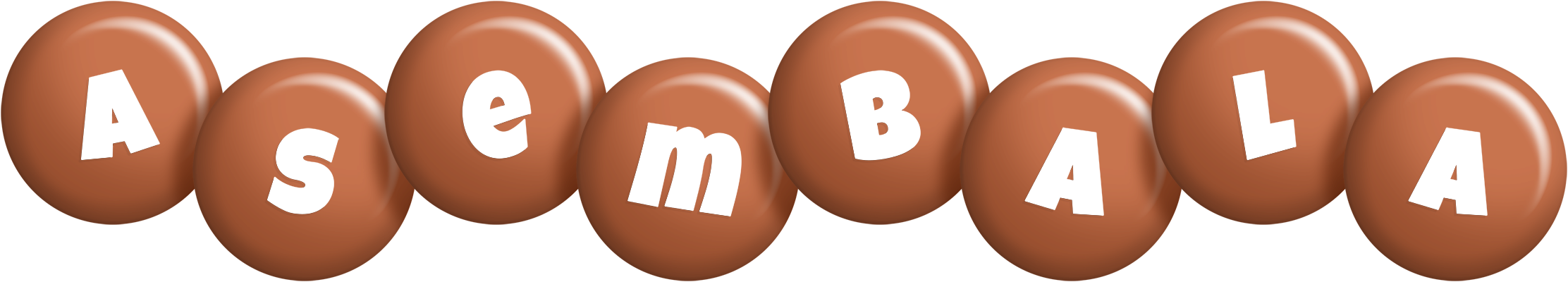 Asembala candy-brown logo