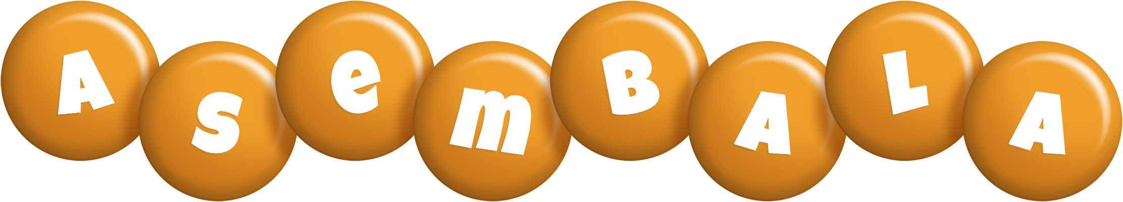 Asembala candy-orange logo