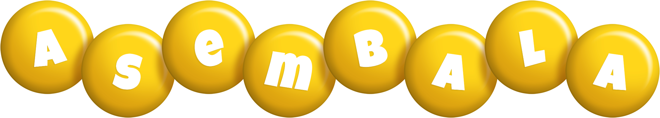 Asembala candy-yellow logo
