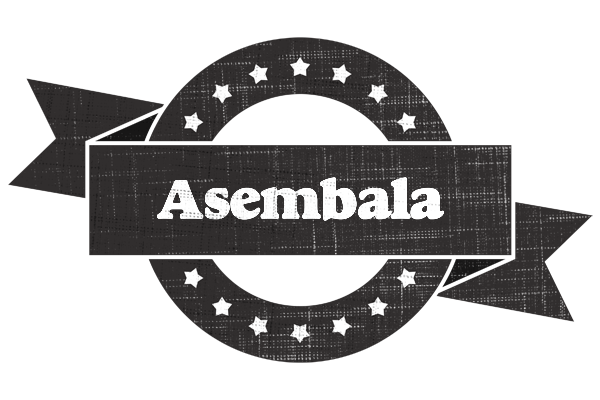 Asembala grunge logo