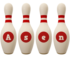 Asen bowling-pin logo