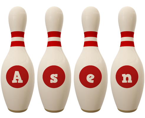 Asen bowling-pin logo