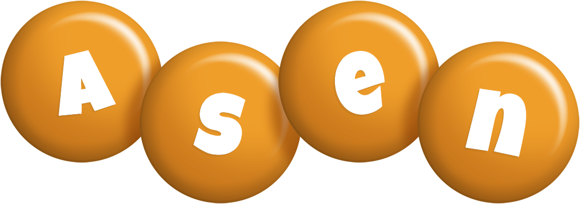 Asen candy-orange logo